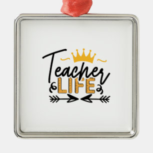 Teacher Life Metal Tree Decoration