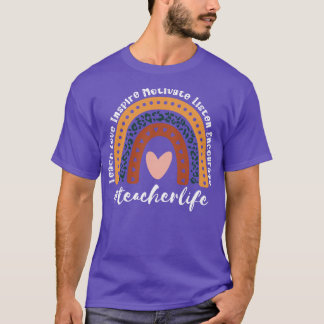 Teacher Life Rainbow 5 T-Shirt