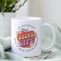 Teacher Life Wake Teach School Personalised Name