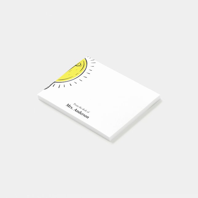 Teacher Lightbulb School Post-it Notes (Angled)
