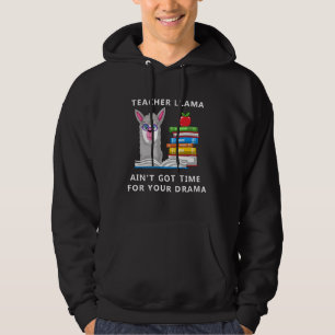 teacher llama hoodie