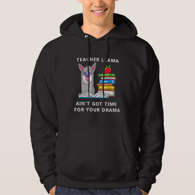 teacher llama hoodie (Front)