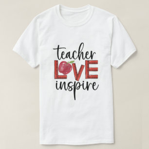 Teacher Love Inspire Motivational Graphic T-Shirt