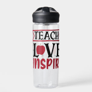 Teacher Love Inspire   Water Bottle