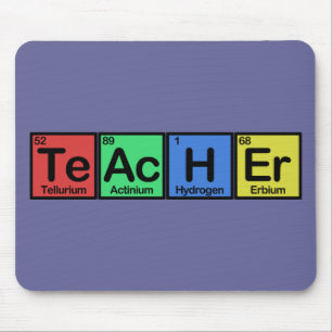 Teacher made of Elements colours Mouse Mat