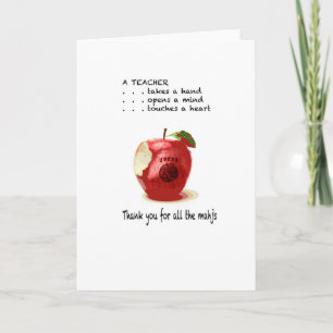 Teacher Mah Jongg Thank You Card