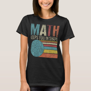 Teacher Math Keeps You Shape Vintage Tee Geometry