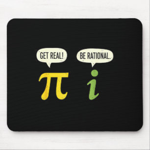 Teacher Math Pi Get Real Be Rational Funny Math Pu Mouse Mat