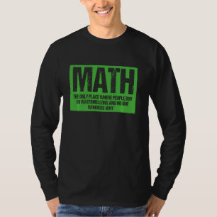 Teacher Math The Only Place Where People Buy Water T-Shirt