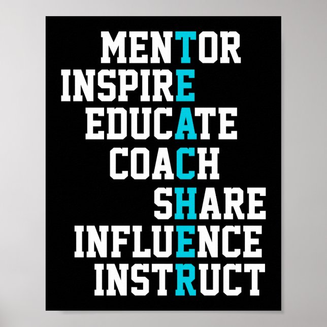 Teacher Mentor Inspire Poster (Front)