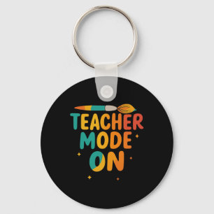 Teacher Mode On Back To School Funny School Teache Key Ring