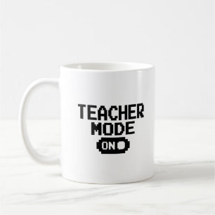"Teacher Mode on" Teacher Appreciation Coffee Mug
