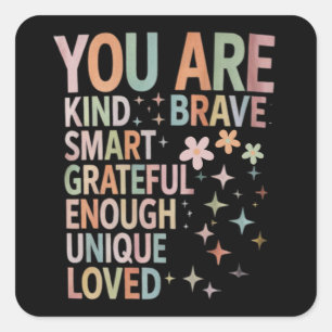 Teacher Motivational First Day Back to School Square Sticker