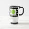 Teacher Mug Green Apple Black With White Polka Dot