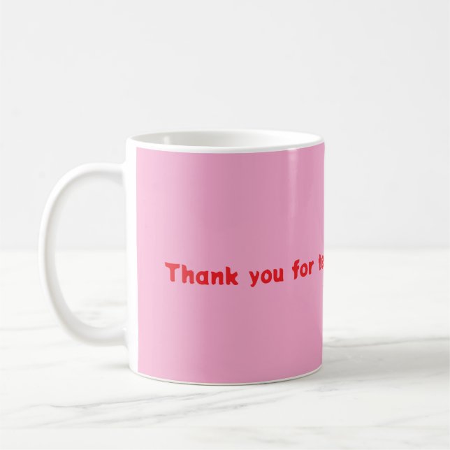 Teacher Mug Pink (Left)