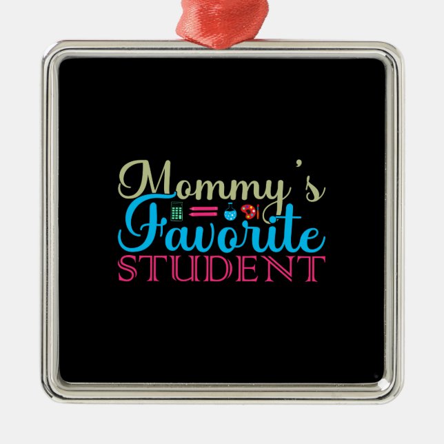 Teacher Mummy S Favourite Student Metal Tree Decoration (Front)