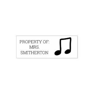 Teacher Musical Notes Back to School Property Of Self-inking Stamp