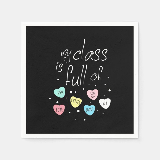 Teacher My Class Is Full Of Fun Napkin (Front)