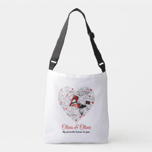 Teacher My Favorite Lesson Valentine Crossbody Bag