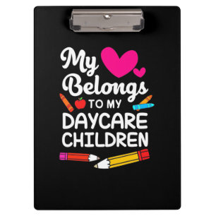 Teacher My Heart Belongs To Children Clipboard
