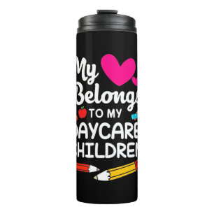 Teacher My Heart Belongs To Children Thermal Tumbler