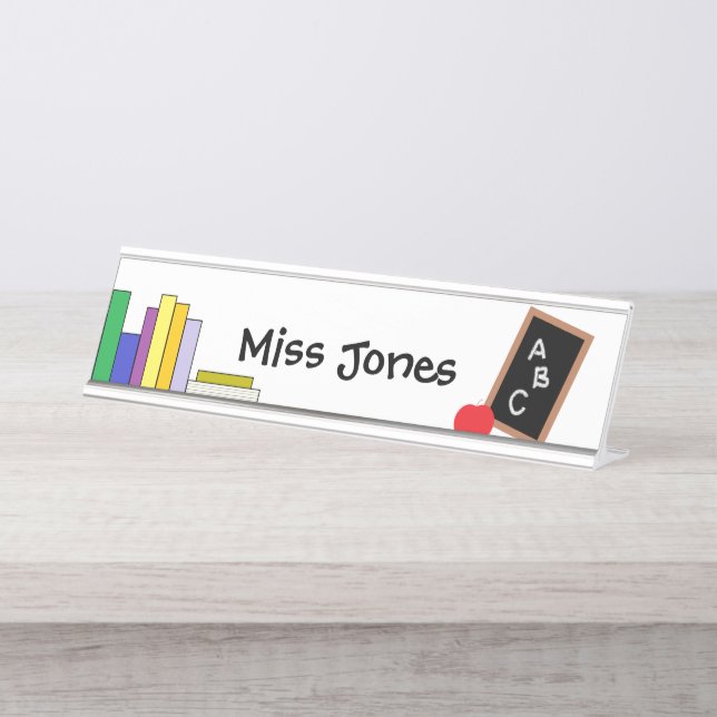 "Teacher" Name Plate (Front)