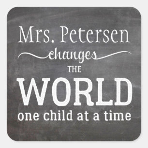 Teacher name quote bookplate school library labels