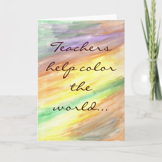 Teacher Note Card (Front)