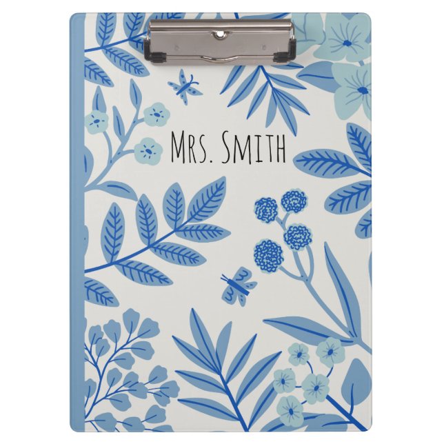 teacher notebook, personalised teacher gift, custo clipboard (Front)