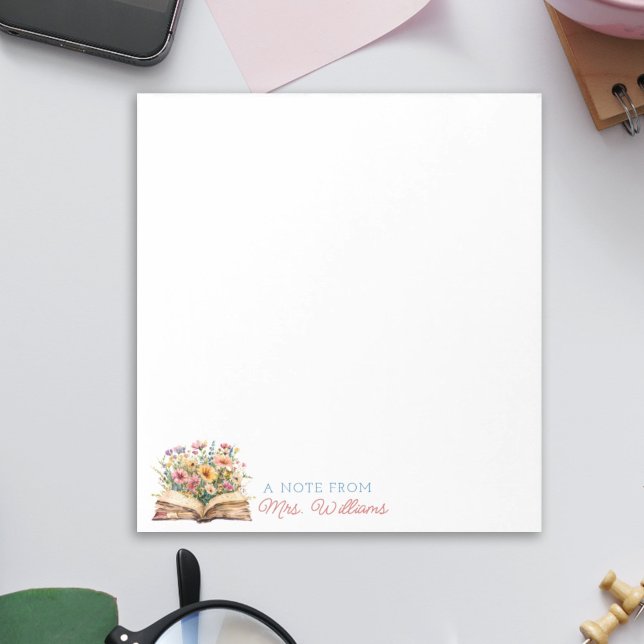 teacher notepad personalised watercolor book (Creator Uploaded)