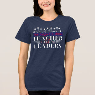 Teacher of Future Leaders - Teacher Retirement Tri-Blend Shirt