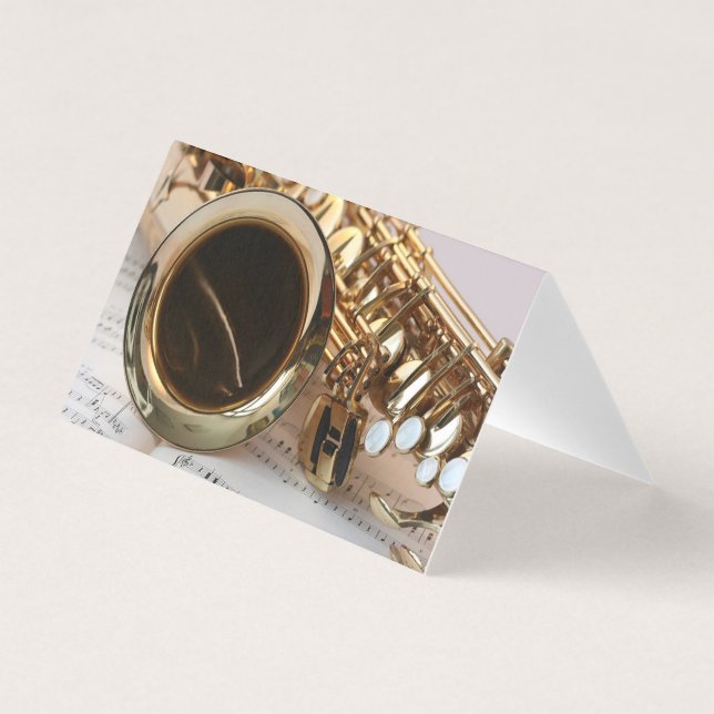 Teacher of Saxophone Business Card (Front)