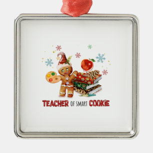 Teacher Of Smart Cookie Metal Tree Decoration