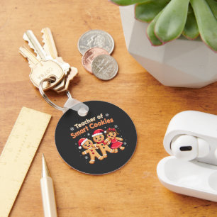 Teacher of Smart Cookies Teaching Christmas Ginger Key Ring