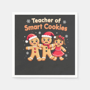 Teacher of Smart Cookies Teaching Christmas Ginger Napkin