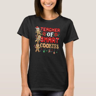 Teacher Of Smart Gingerbread Cookies Christmas Men T-Shirt