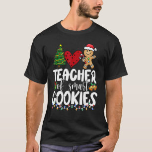 Teacher of the Smart Cookies Xmas Tree Christmas T T-Shirt