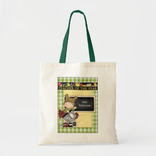 Teacher of the Year Custom Tote Bag