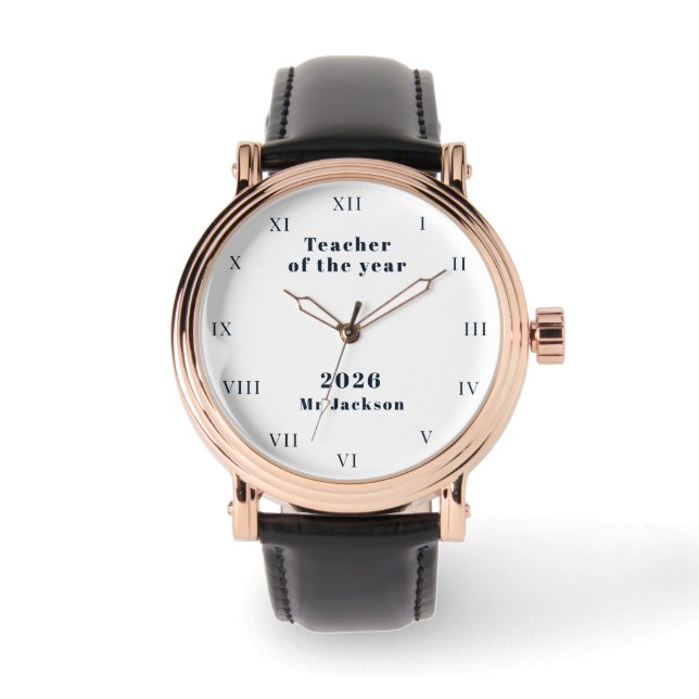 Teacher of the Year School Award Watch (Front)