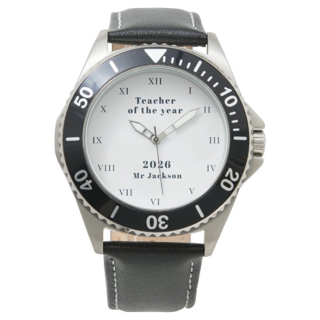 Teacher of the Year School Award Watch (Front)