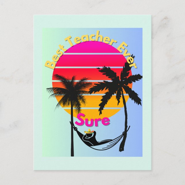 Teacher Of the Year: Sure Postcard (Front)