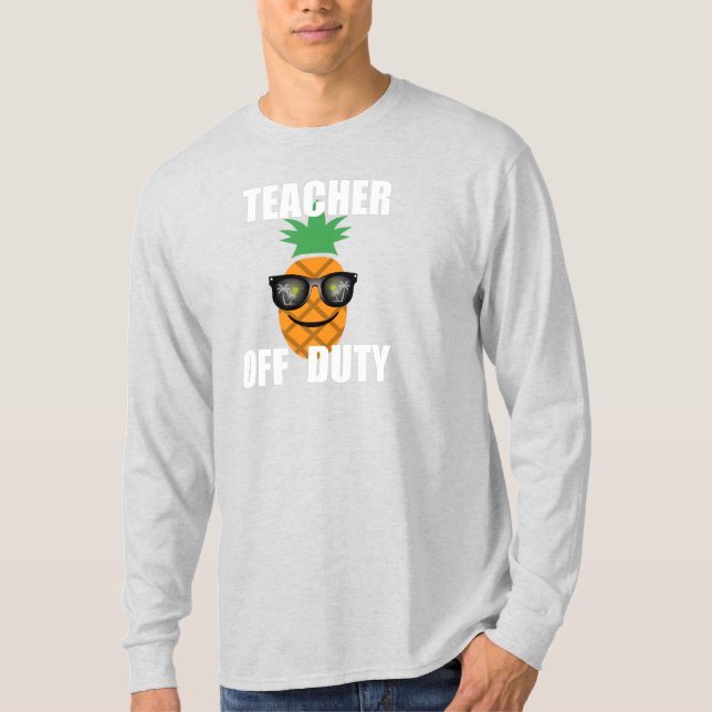 Teacher Off Duty Design - Basic Long Sleeve T-Shir T-Shirt (Front)