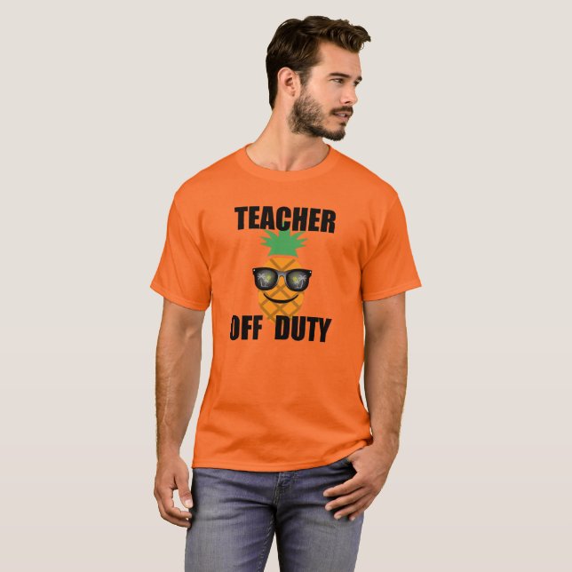 Teacher Off Duty Design - Men's Basic T-Shirt (Front Full)