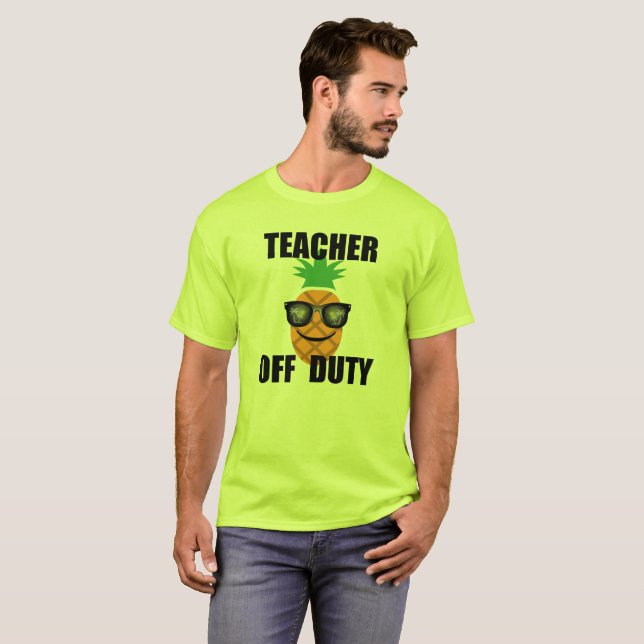 Teacher Off Duty Design - Men's Basic T-Shirt (Front Full)