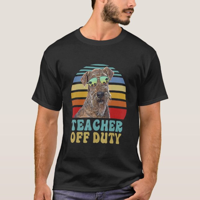 Teacher Off Duty   Lakeland Terrier Dog Summer T-Shirt (Front)
