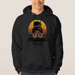 Teacher Off Duty Leopard Sunglasses Palm Tree Suns Hoodie
