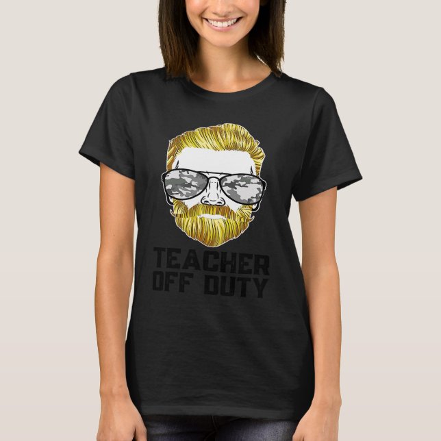 Teacher Off Duty Personal Trainer Fitness Coach Gy T-Shirt (Front)