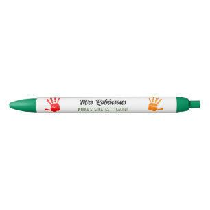 Teacher Office Gifts - Personalised Pens Hands