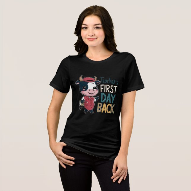Teacher On Fire Back to School Tee design tshirt (Front Full)