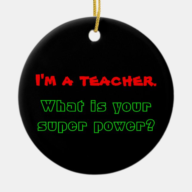 Teacher Ornament (Front)